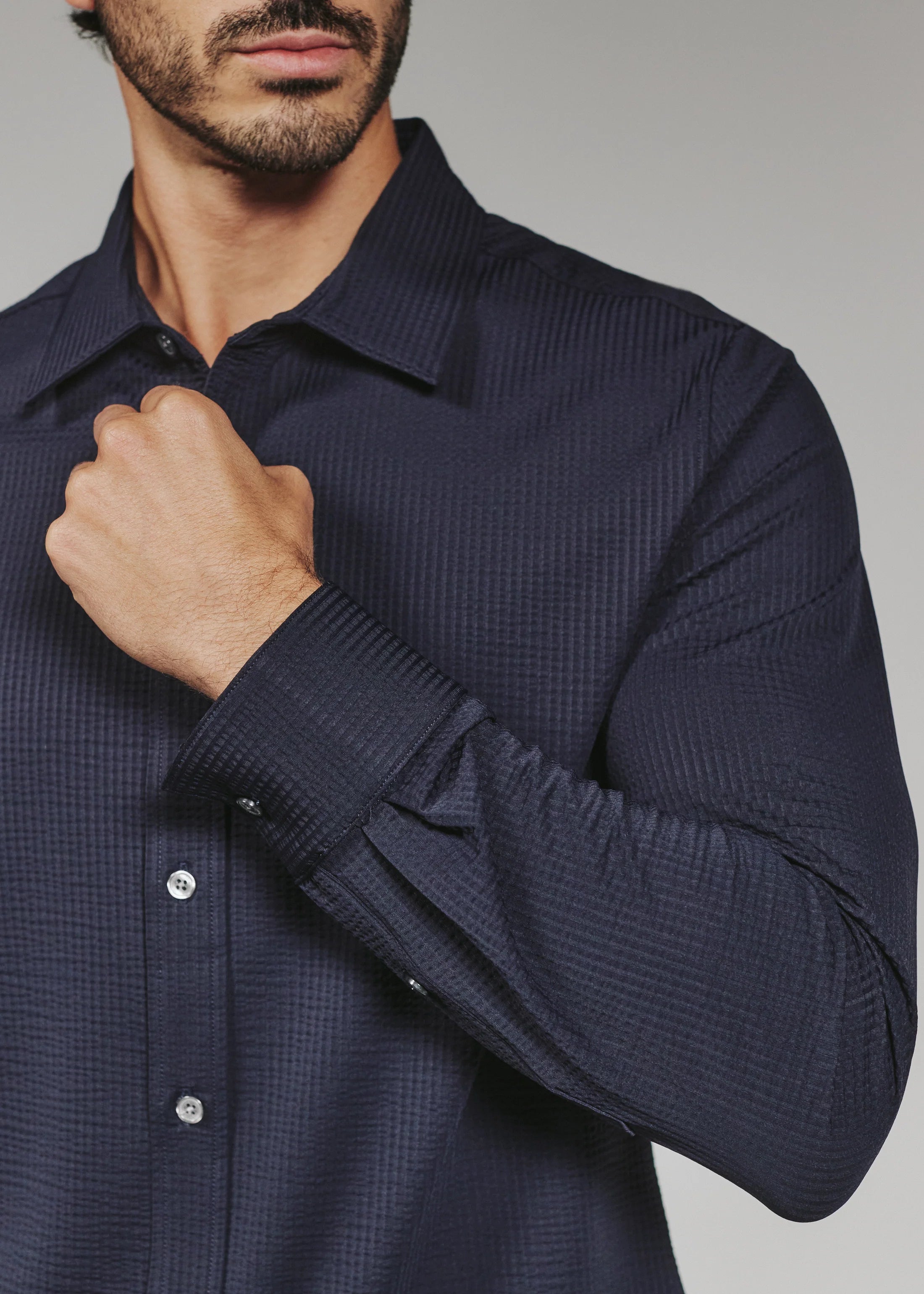 Ferris Long Sleeve Shirt | Navy