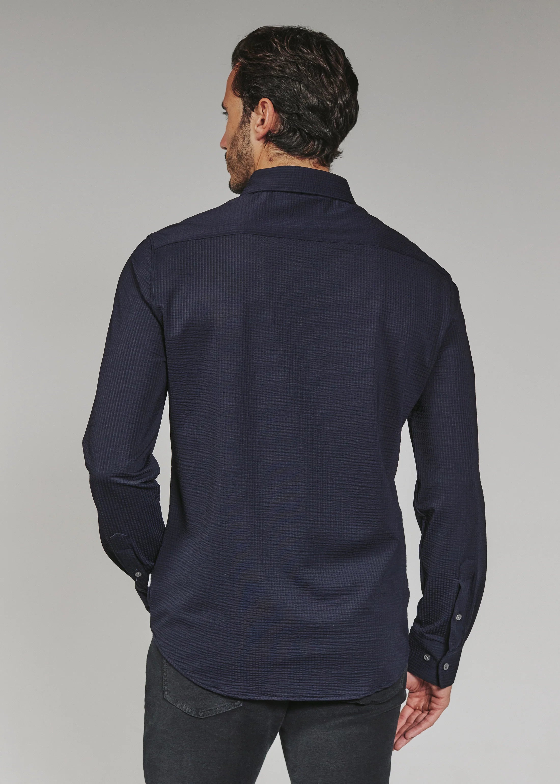 Ferris Long Sleeve Shirt | Navy