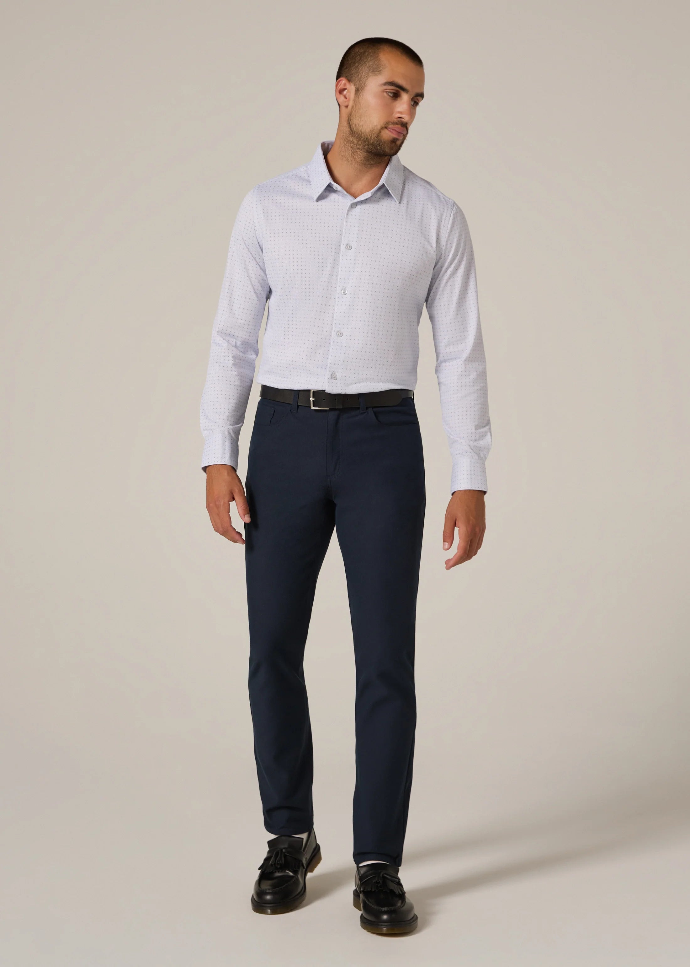 Upton Long Sleeve Shirt | Light Grey