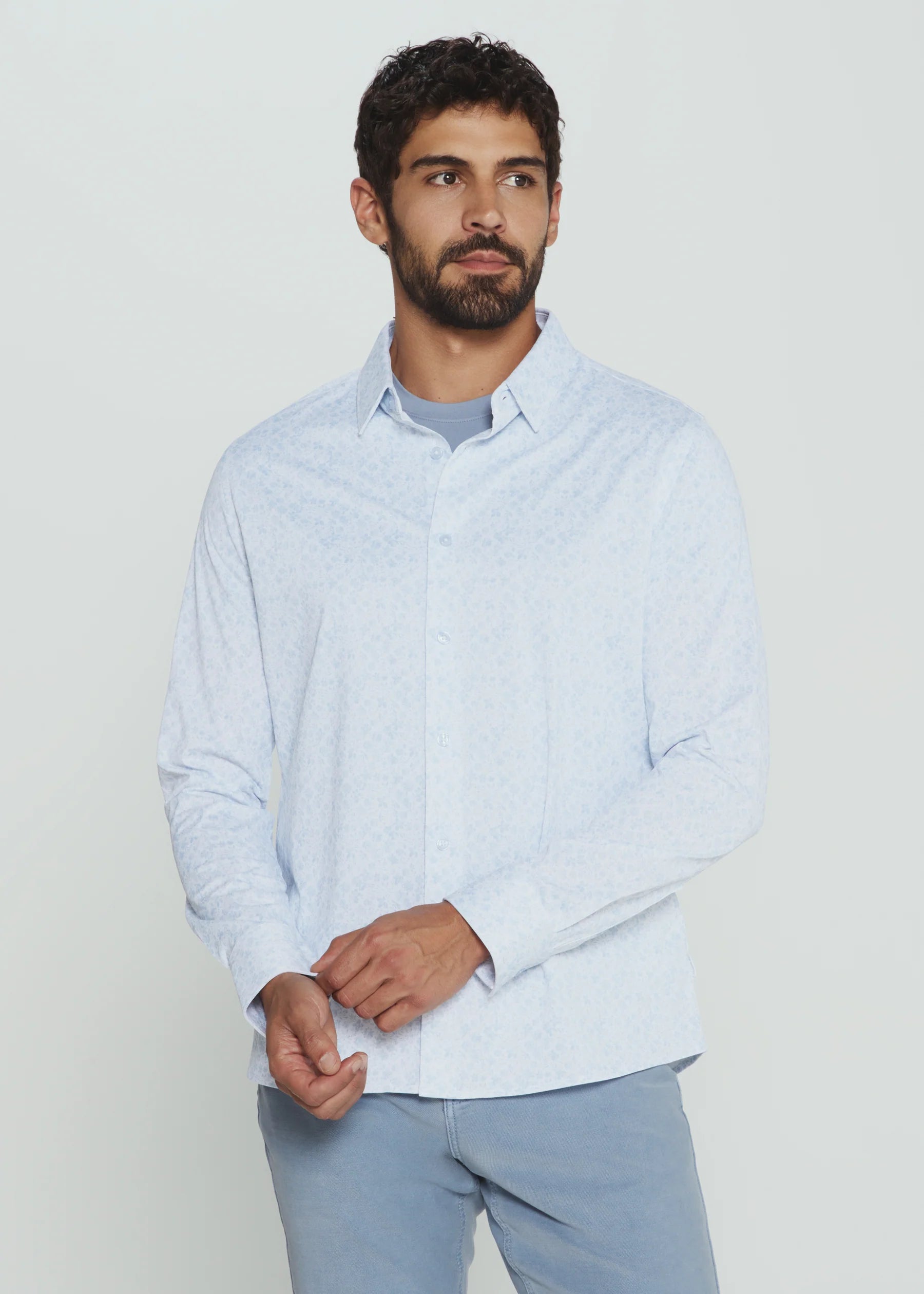 Soren Long Sleeve Shirt | Light Blue
