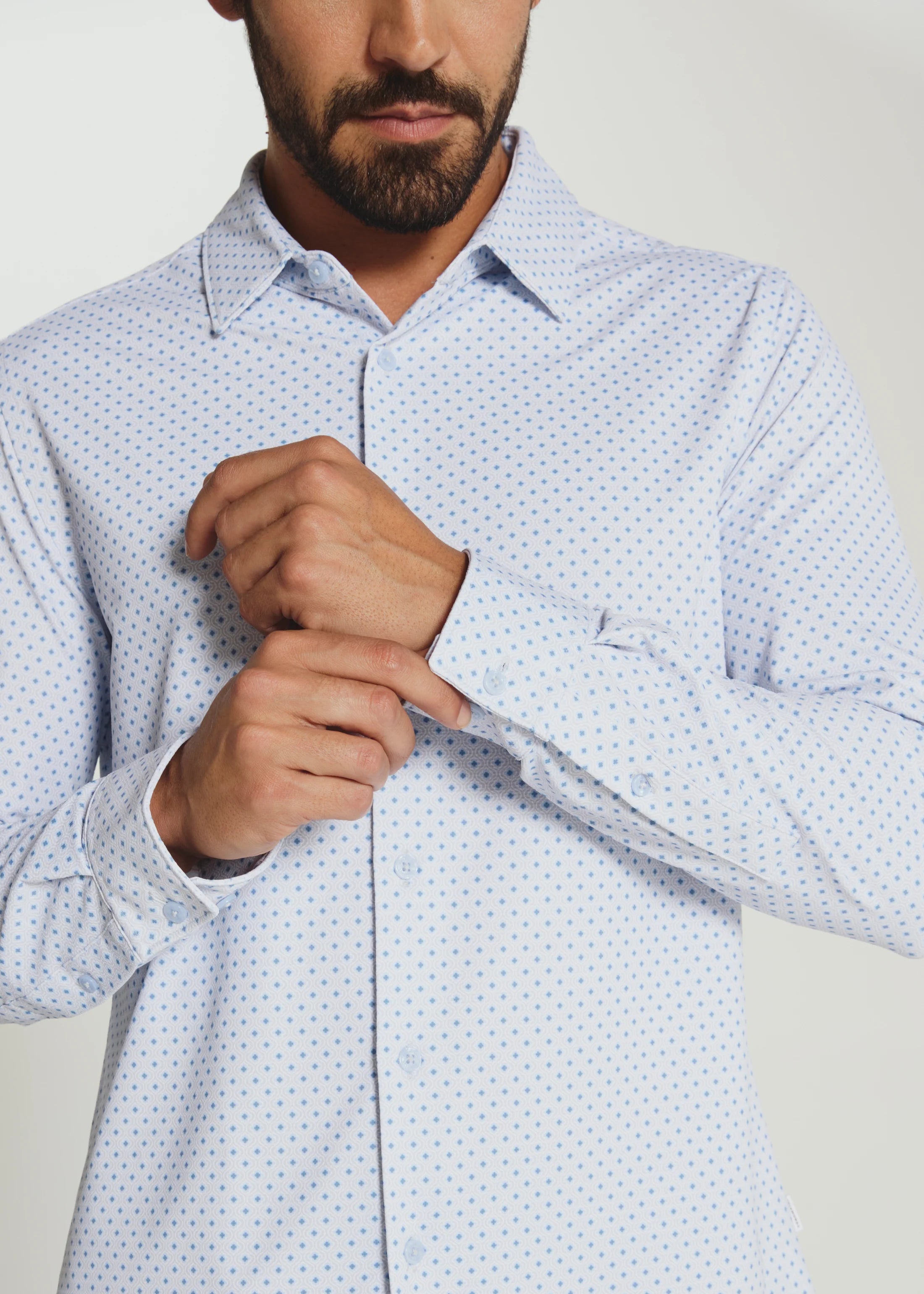 Roux Long Sleeve Shirt | Light Blue