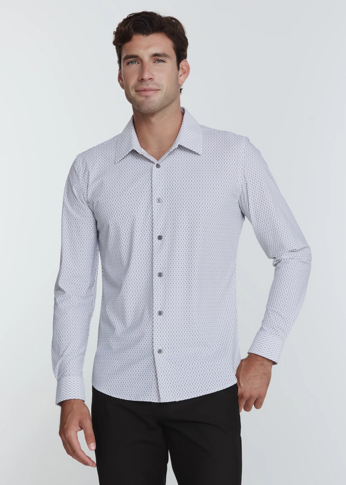 Interlock Long Sleeve Shirt | Black