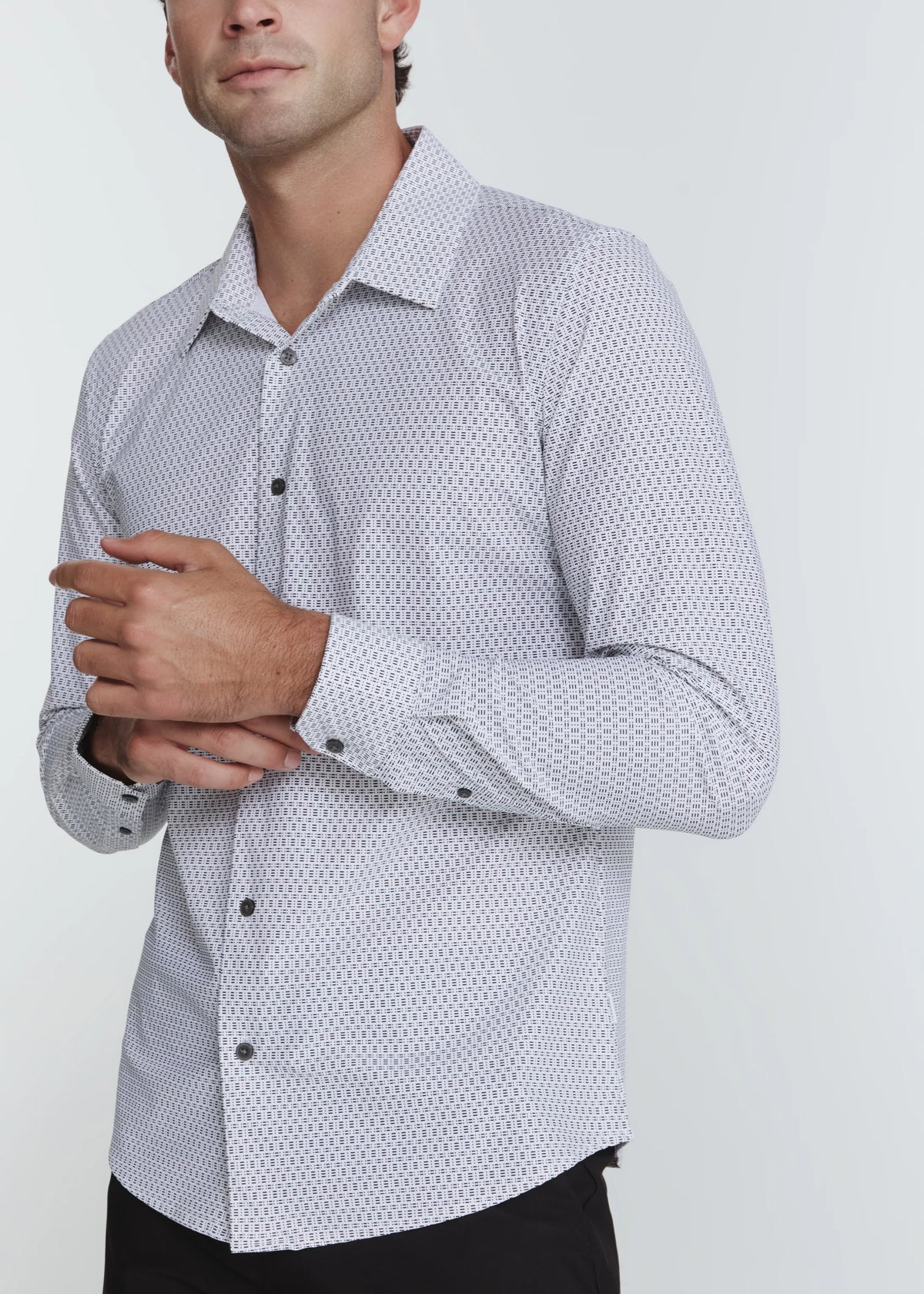 Interlock Long Sleeve Shirt | Black