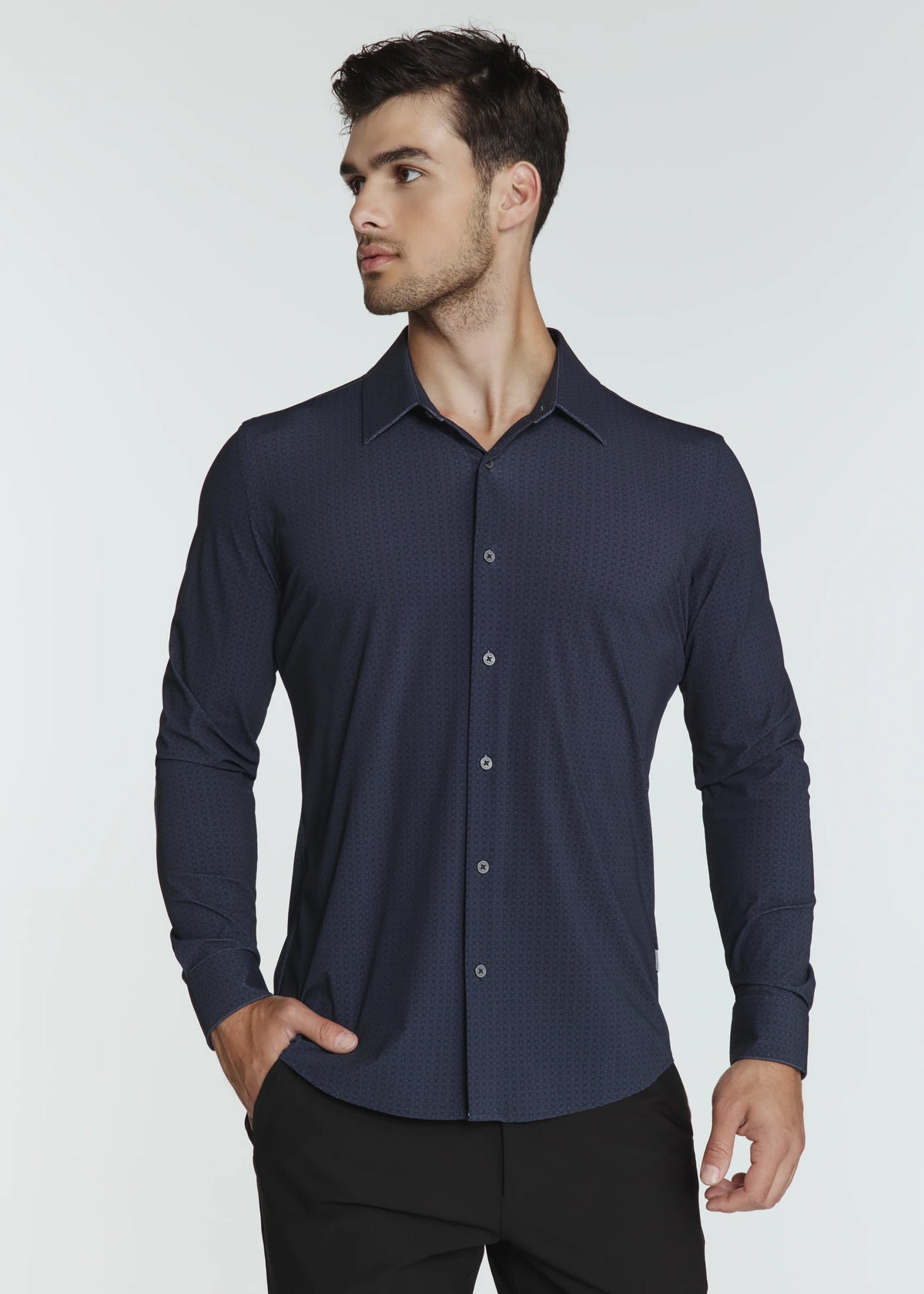 Linden Long Sleeve Shirt | Navy