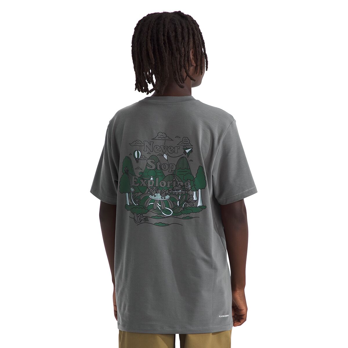 Teen Adventure Sequoia Shade SS Tee | Smoked Pearl