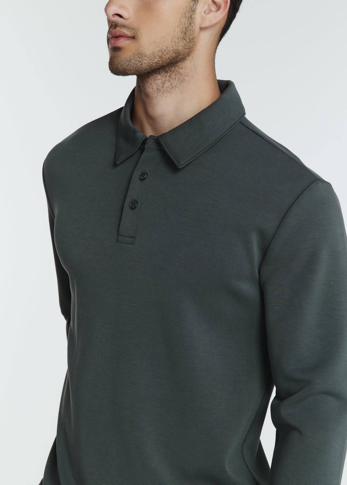 Rev Long Sleeve Polo | Basil