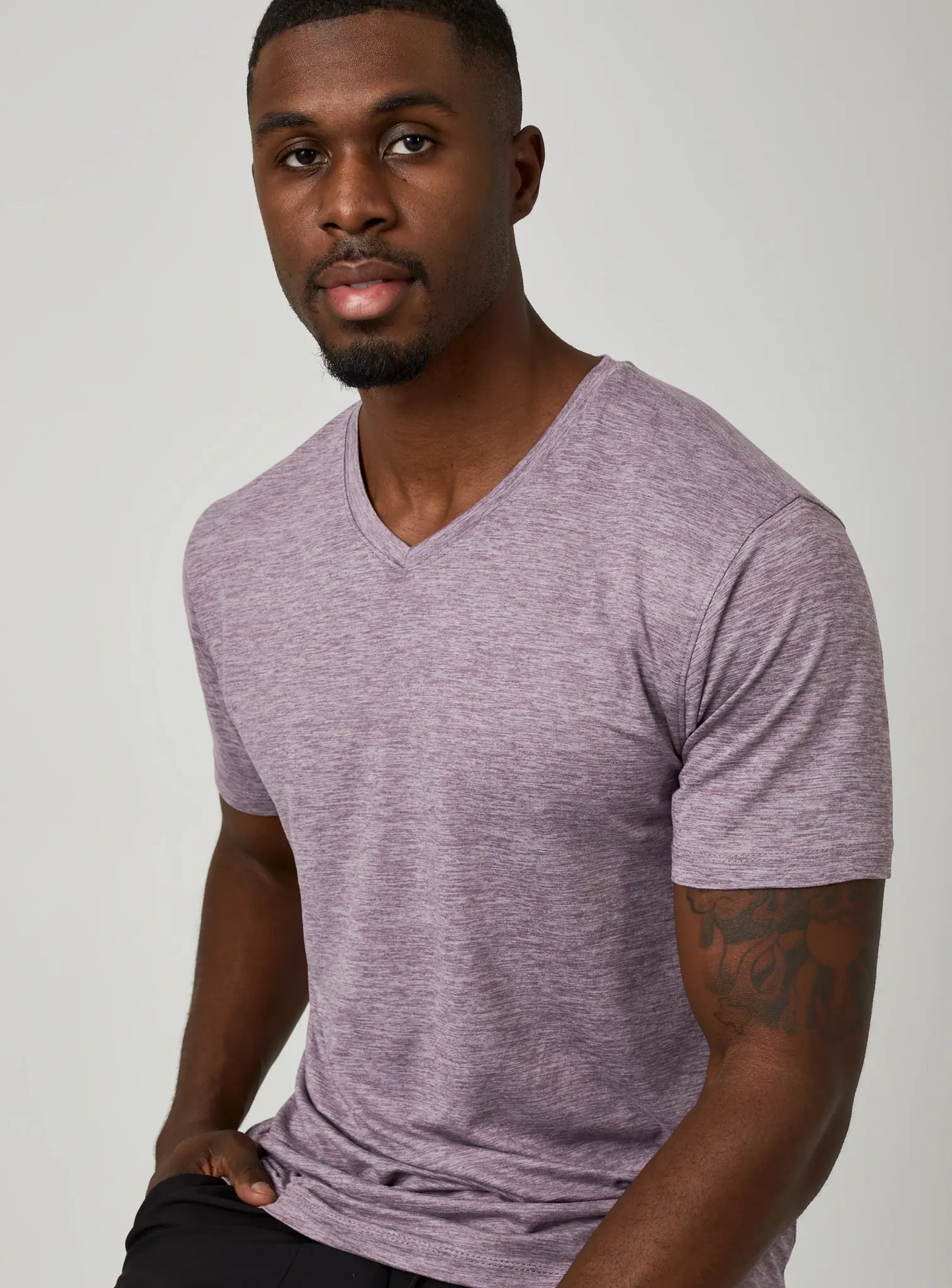 Core V-Neck Tee | Dusty Rose