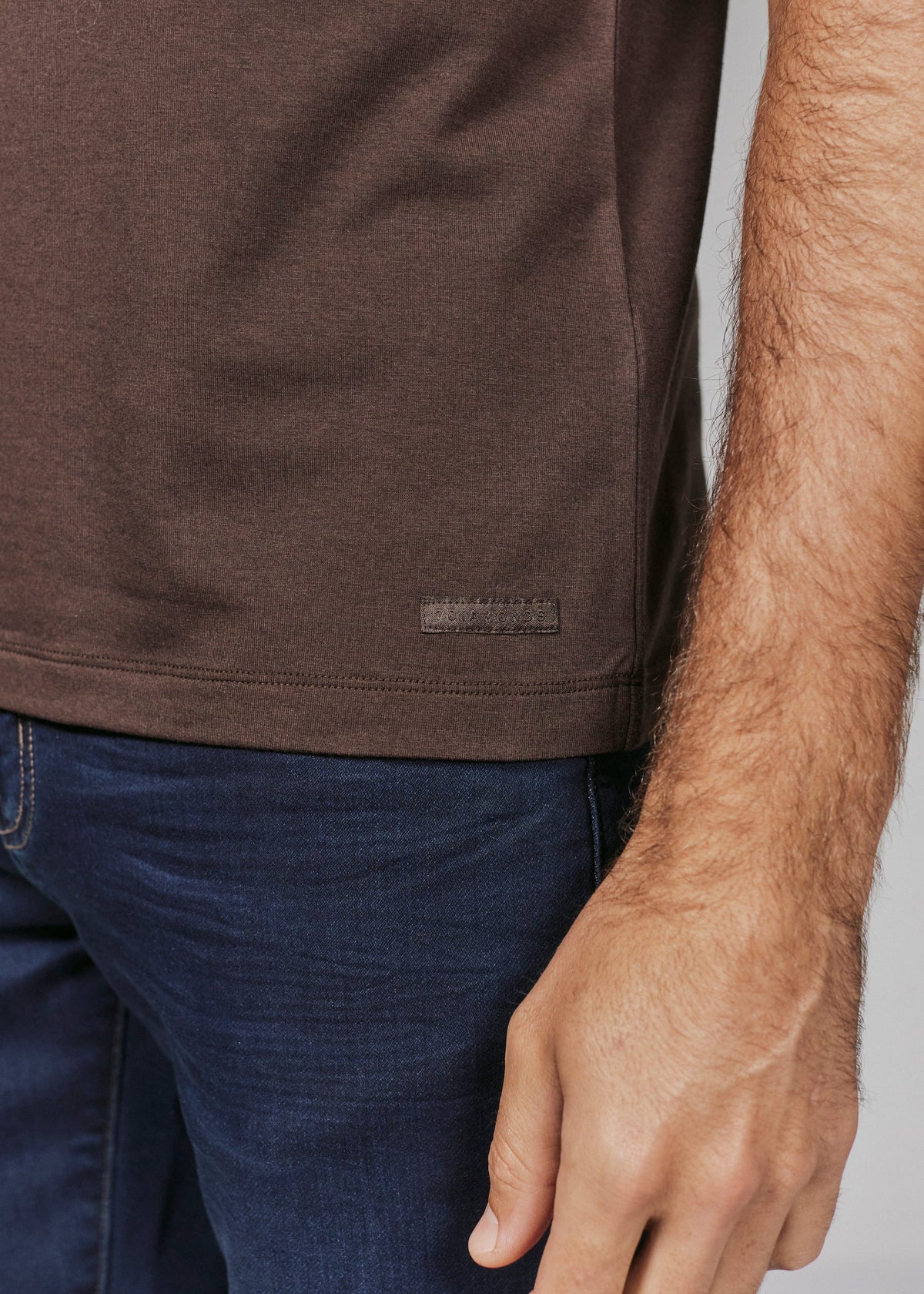 Modal Crew Neck Tee | Coffee
