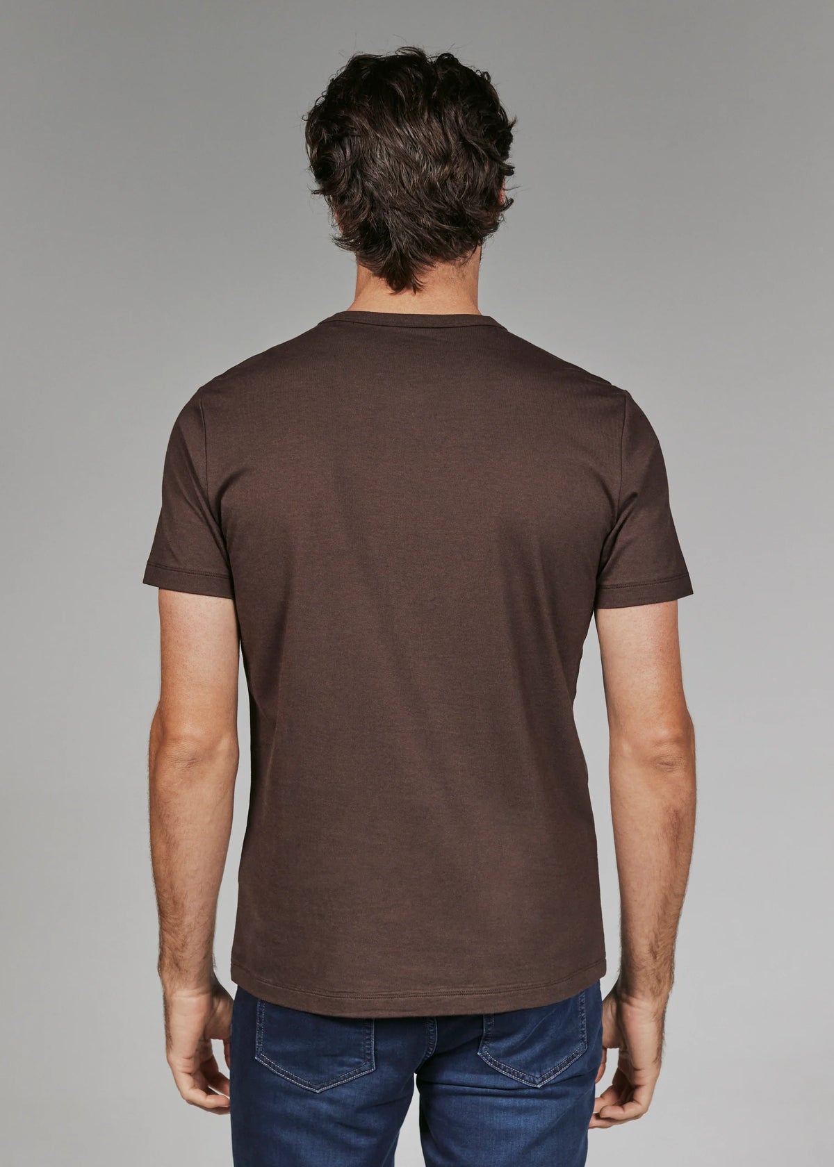 Modal Crew Neck Tee | Coffee
