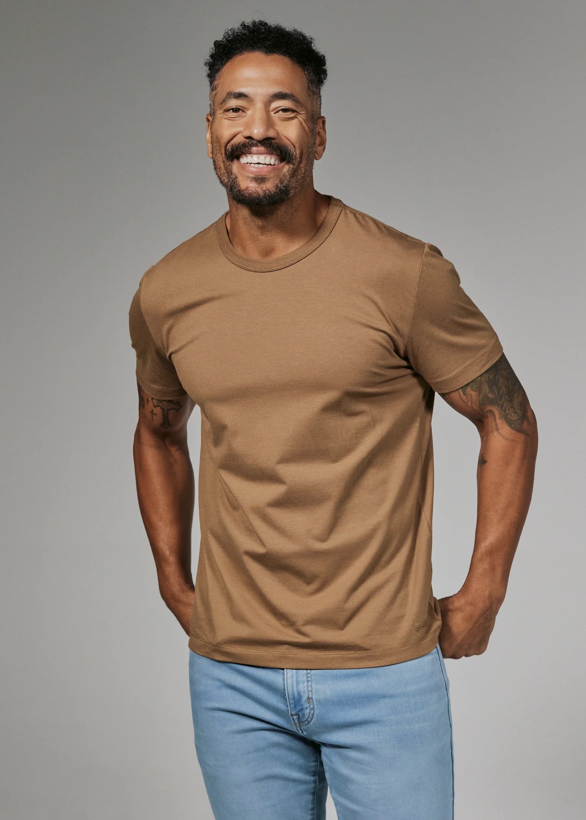 Modal Crew Neck Tee | Desert