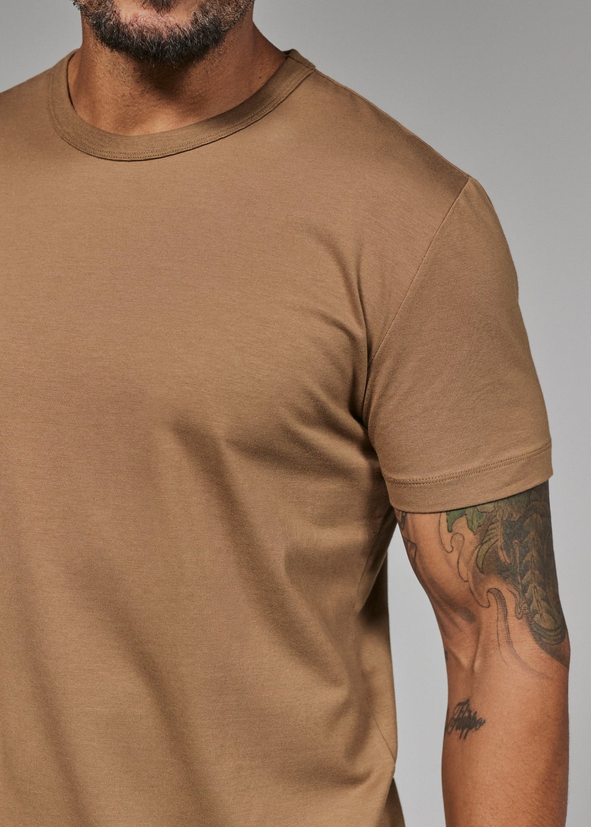 Modal Crew Neck Tee | Desert