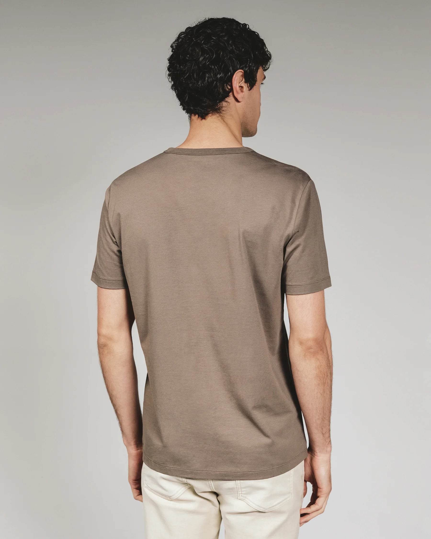 Modal Crew Neck Tee | Umber