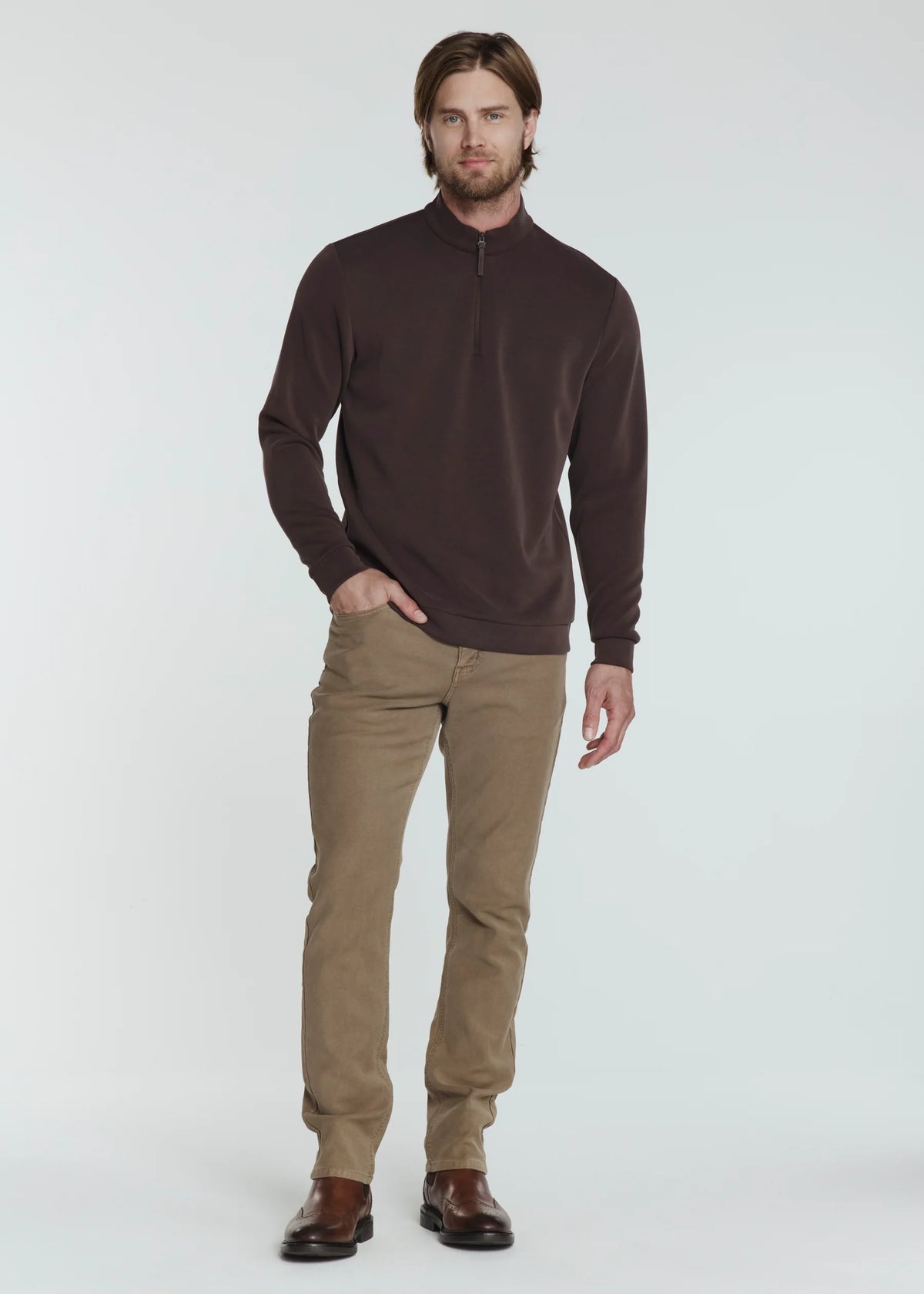 Rev Quarter Zip | Cacao