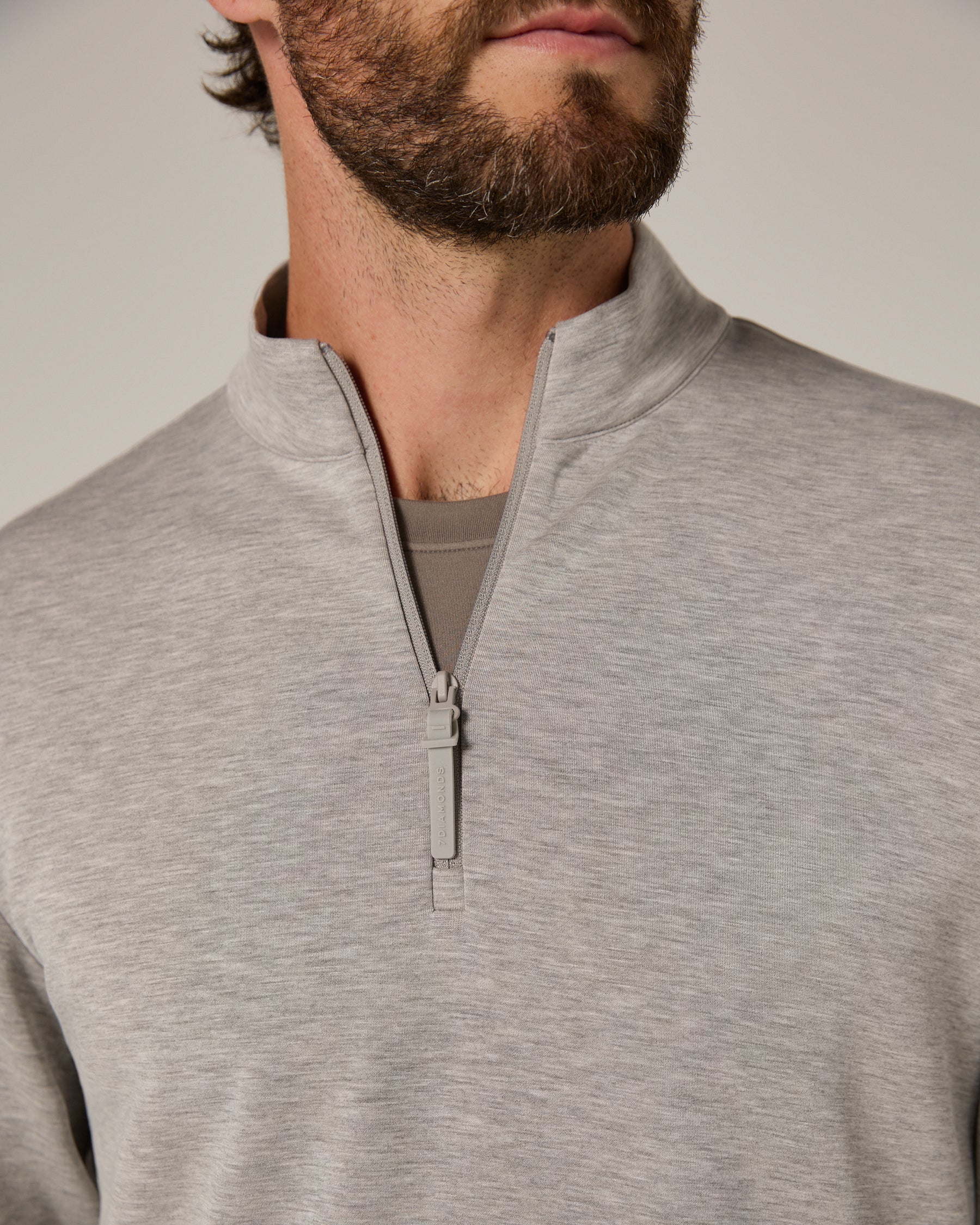 Rev Quarter Zip | Heather Grey