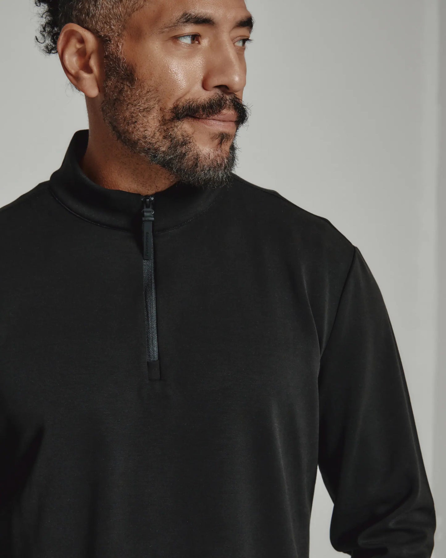 Rev Quarter Zip | Black