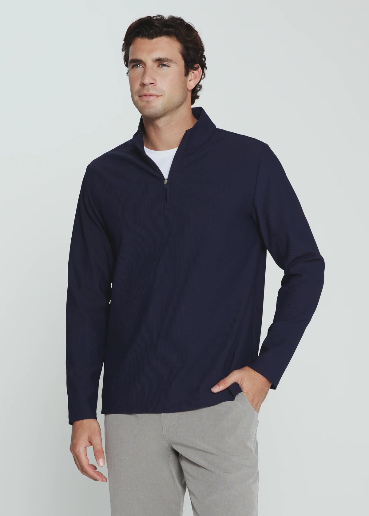 Drift Quarter Zip Pullover | Navy