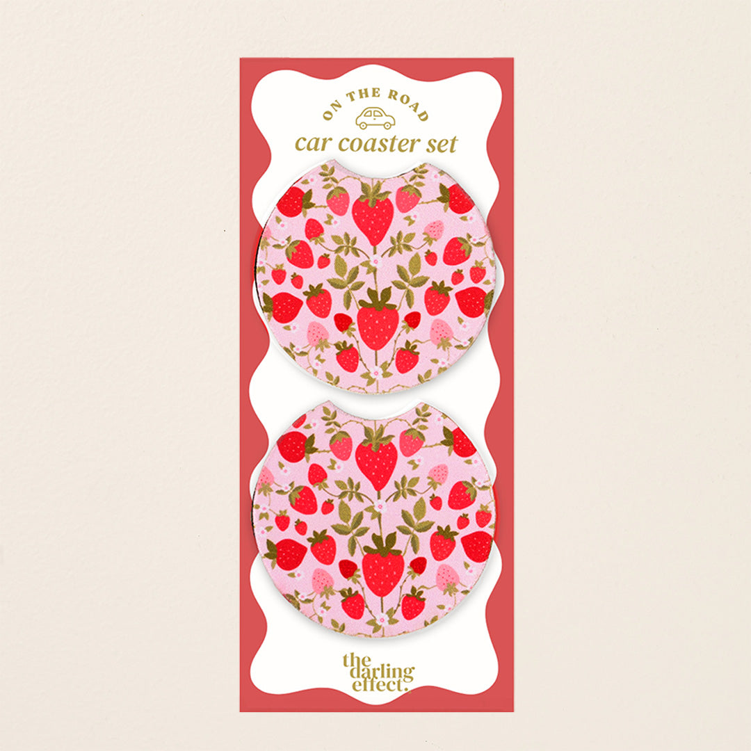 Car Coasters | Strawberry Fields