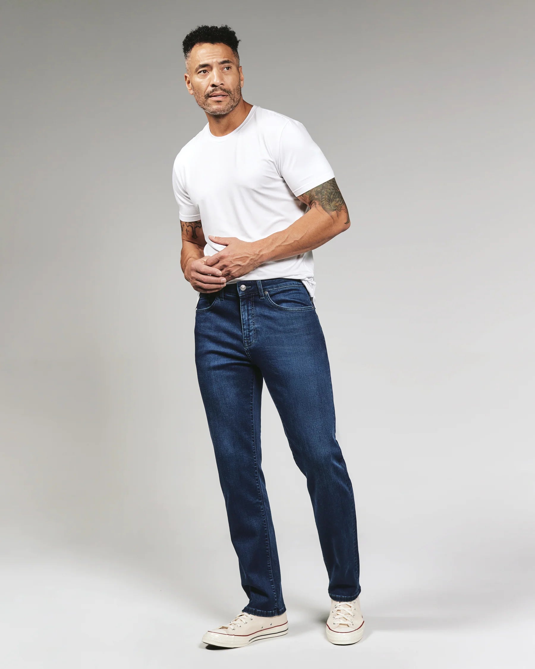 Union Athletic Fit Denim Jean | Pacific Blue