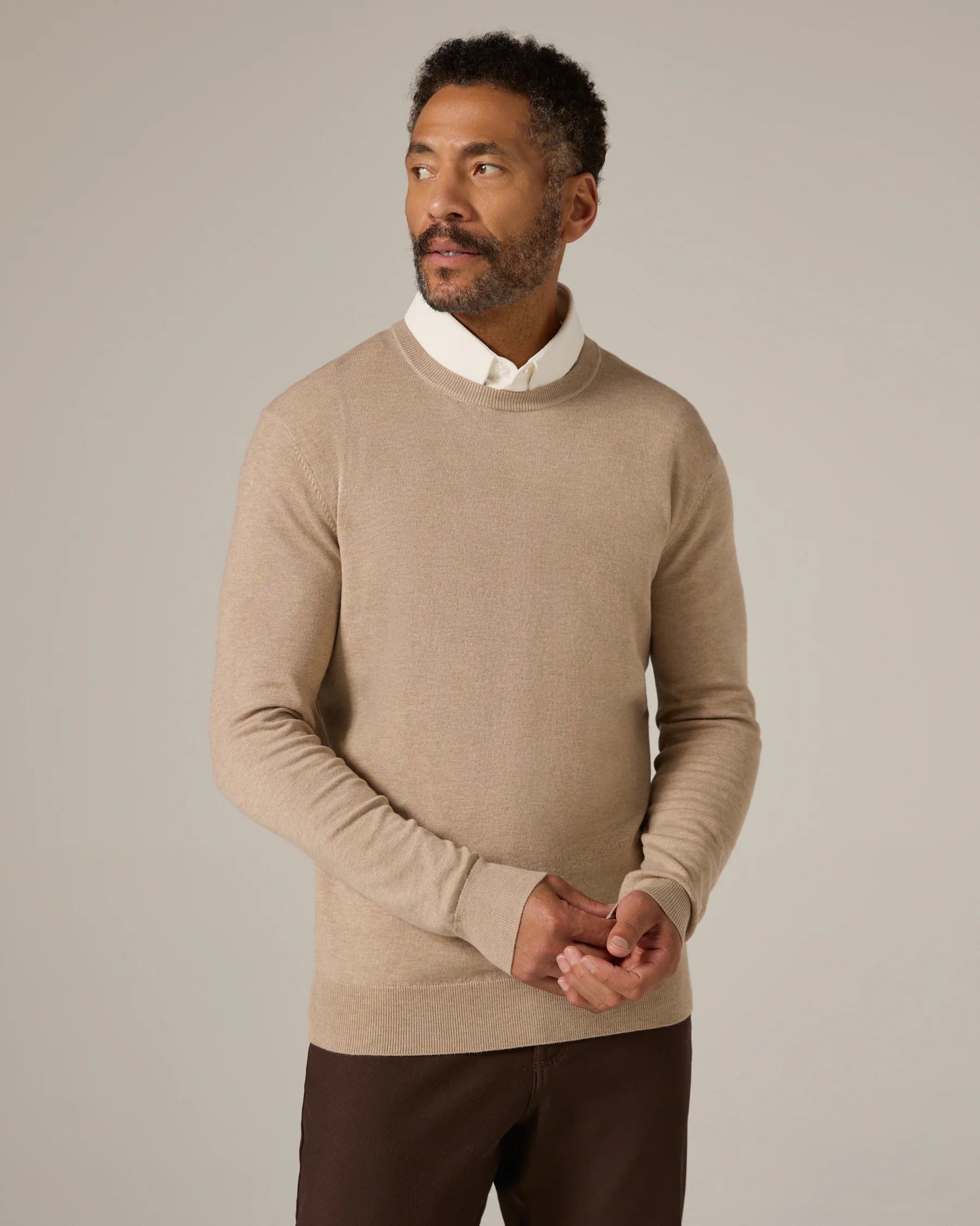 Alcott Crewneck Sweater | Tan