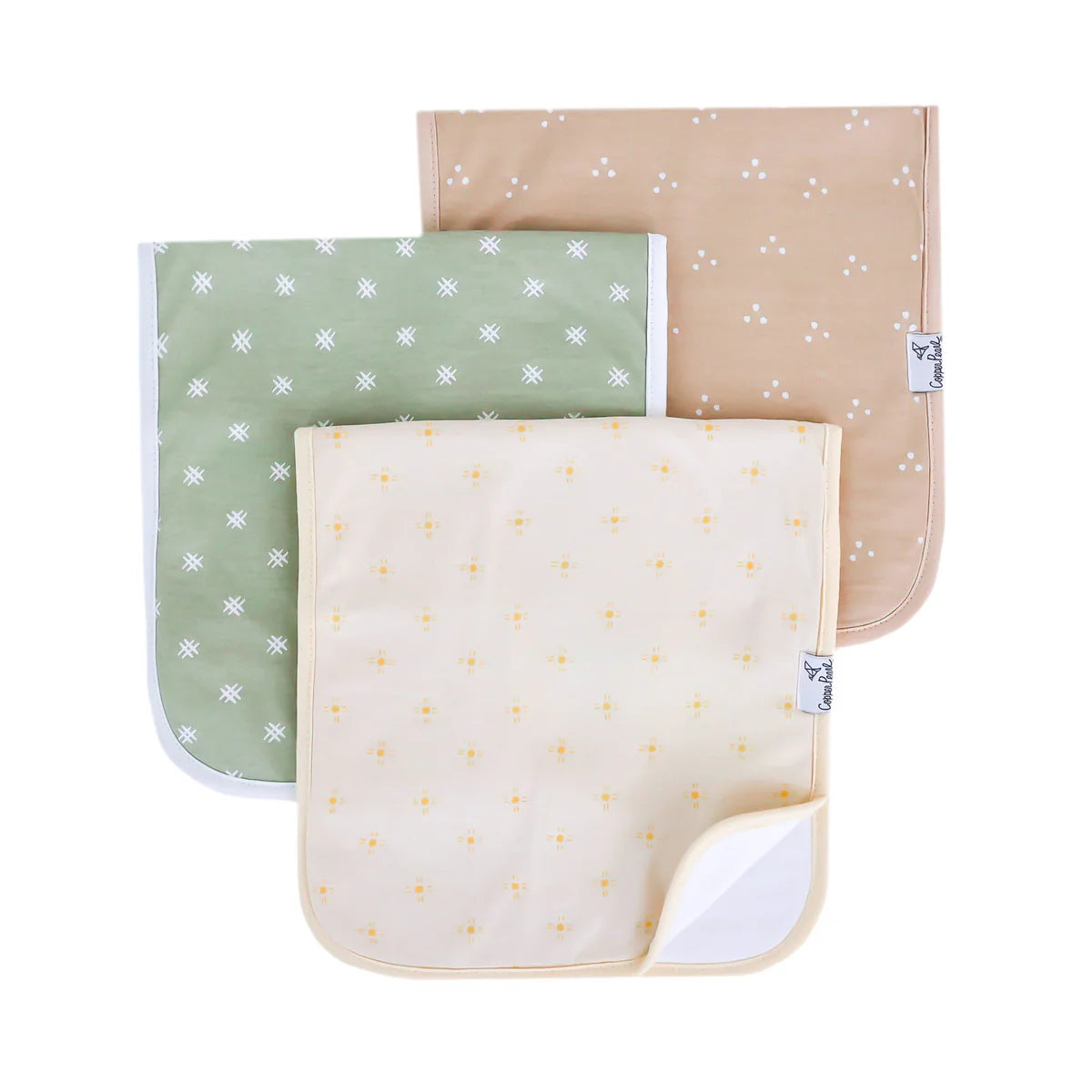 Copper Pearl Burp Cloth Set | Santa Fe