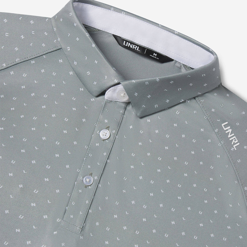 Men's UNRL Scramble Polo | Eucalyptus White