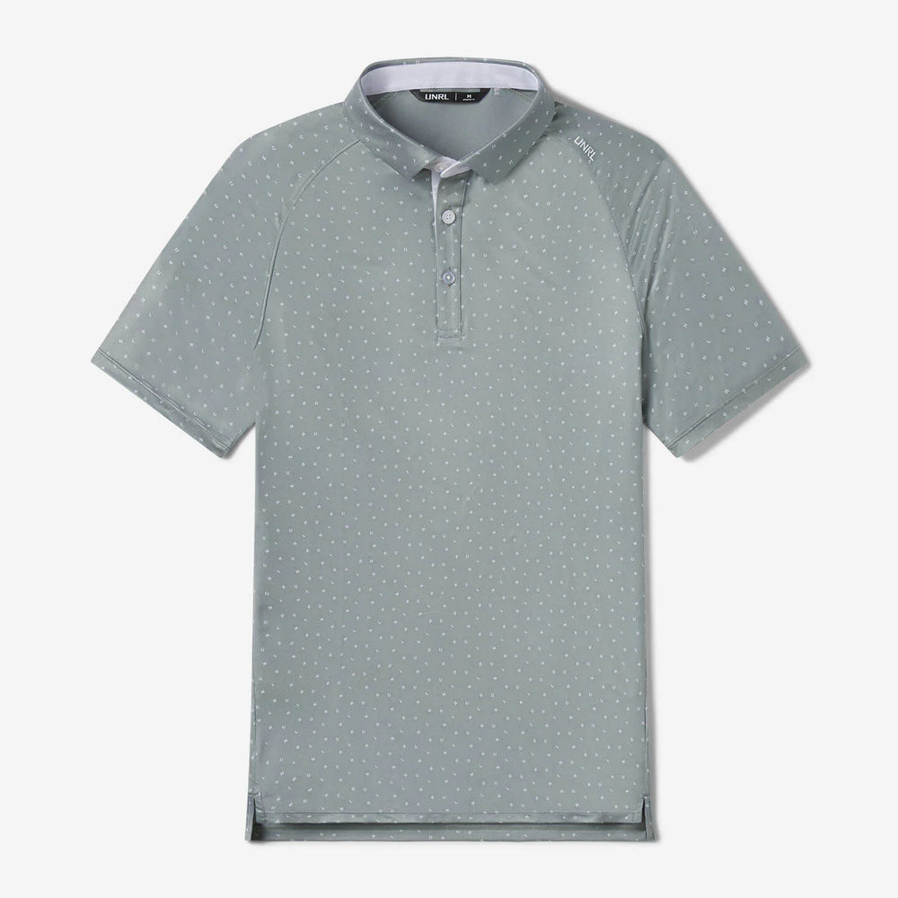 Men's UNRL Scramble Polo | Eucalyptus White