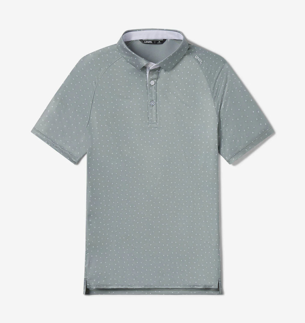 Men's UNRL Scramble Polo | Eucalyptus White