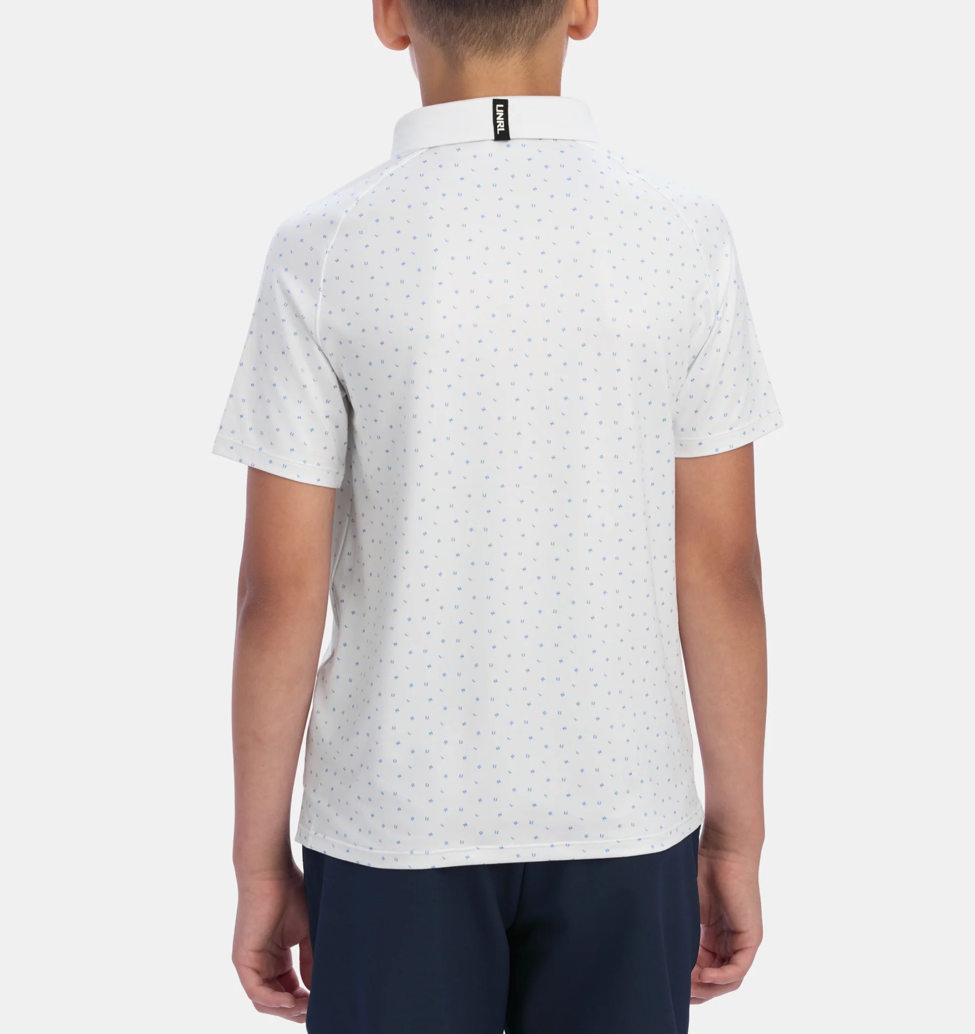 Youth UNRL Scramble Polo | White/Blue