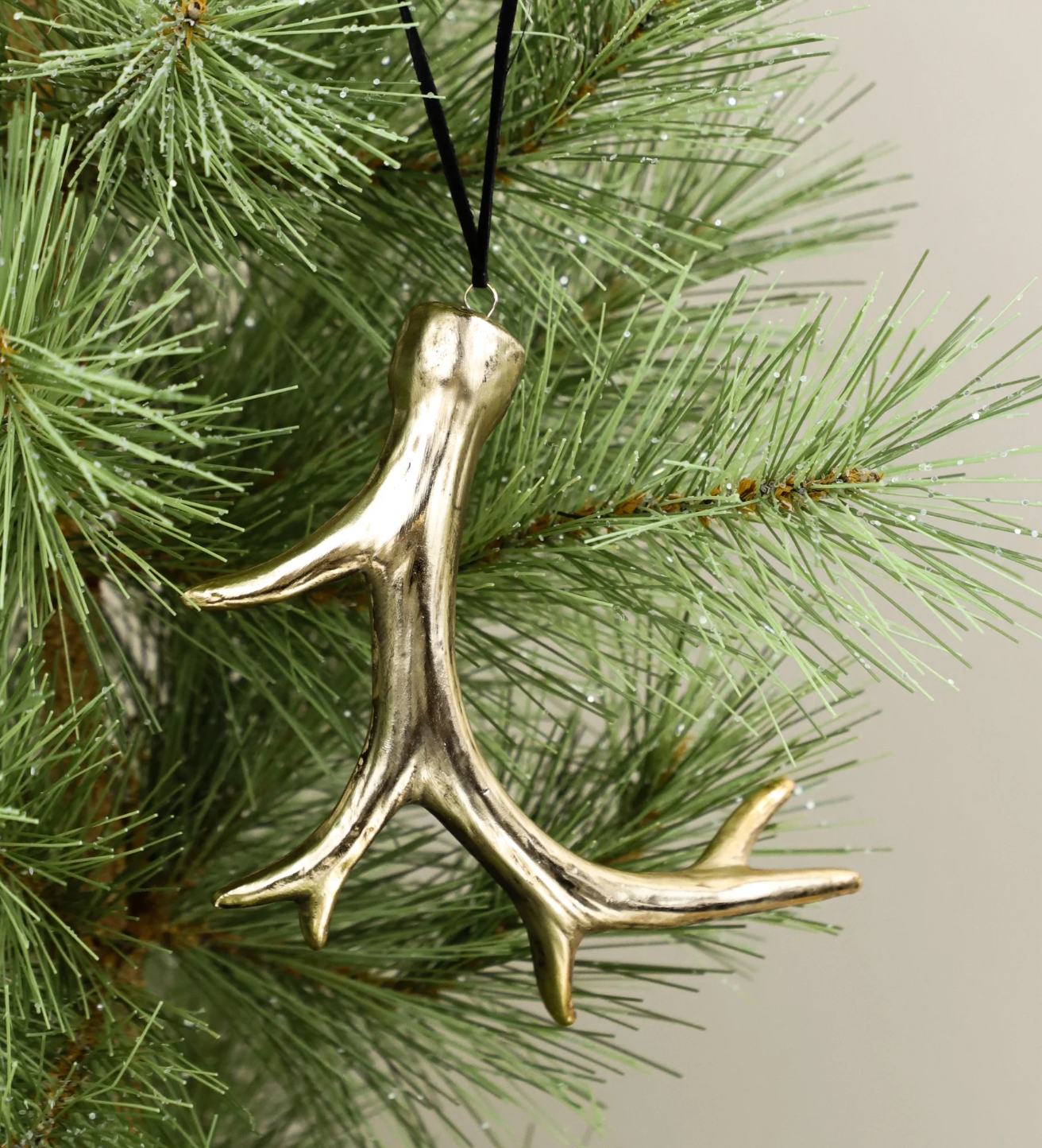 Gold Antler Ornament PDOU23-15