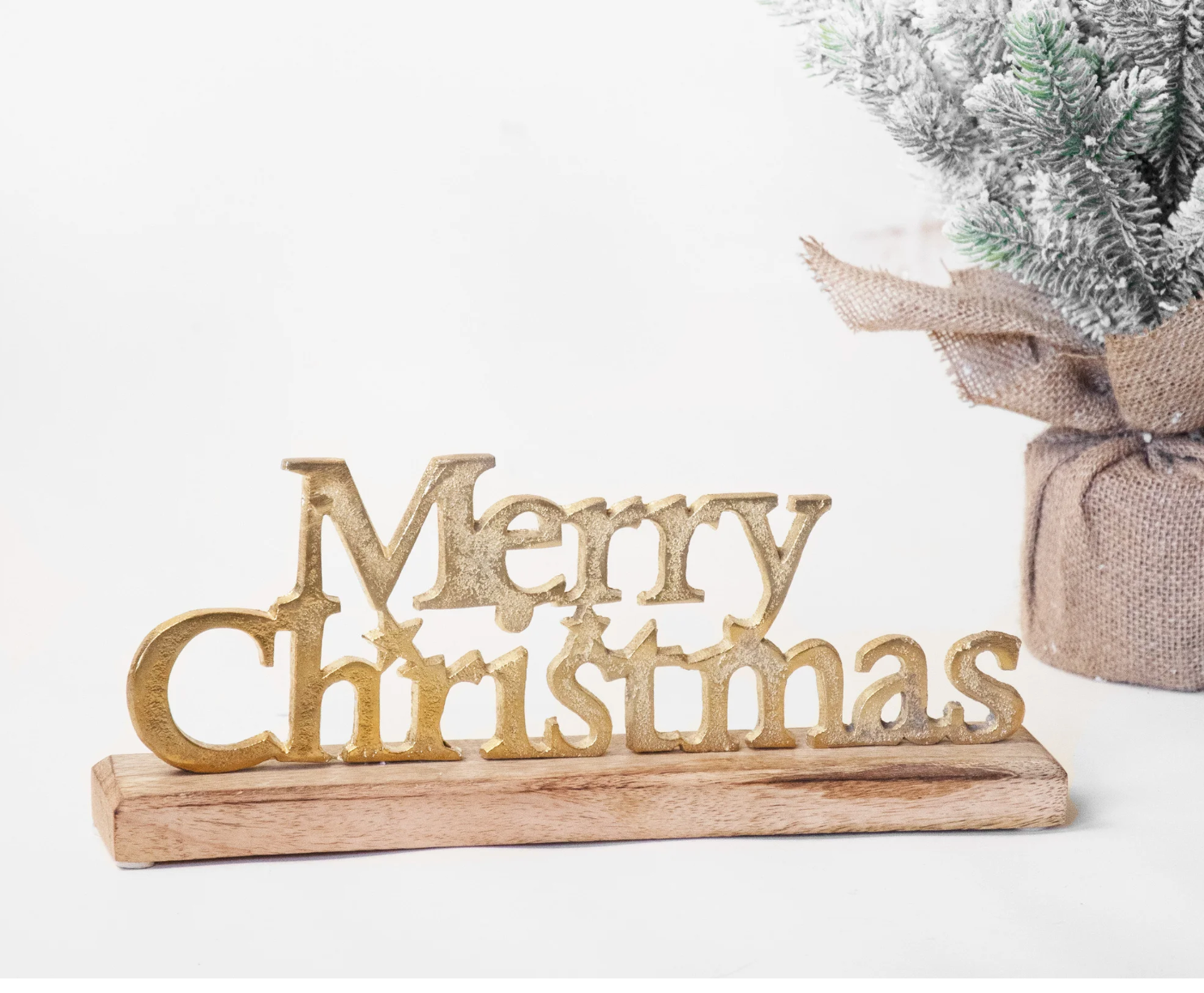 Gold Merry Christmas Tabletop PDMAB22-004