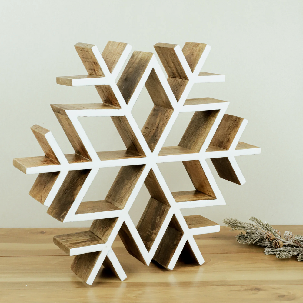 24" Wood Snowflake PDNC23-28