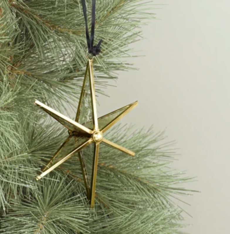 7" Glass Hanging Star PDNC23-23