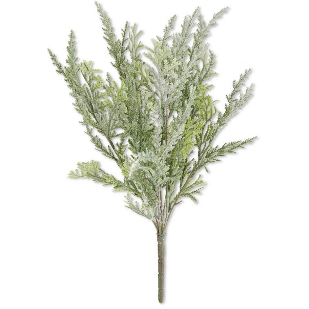 53384A 17.5" Flocked Cedar Bush