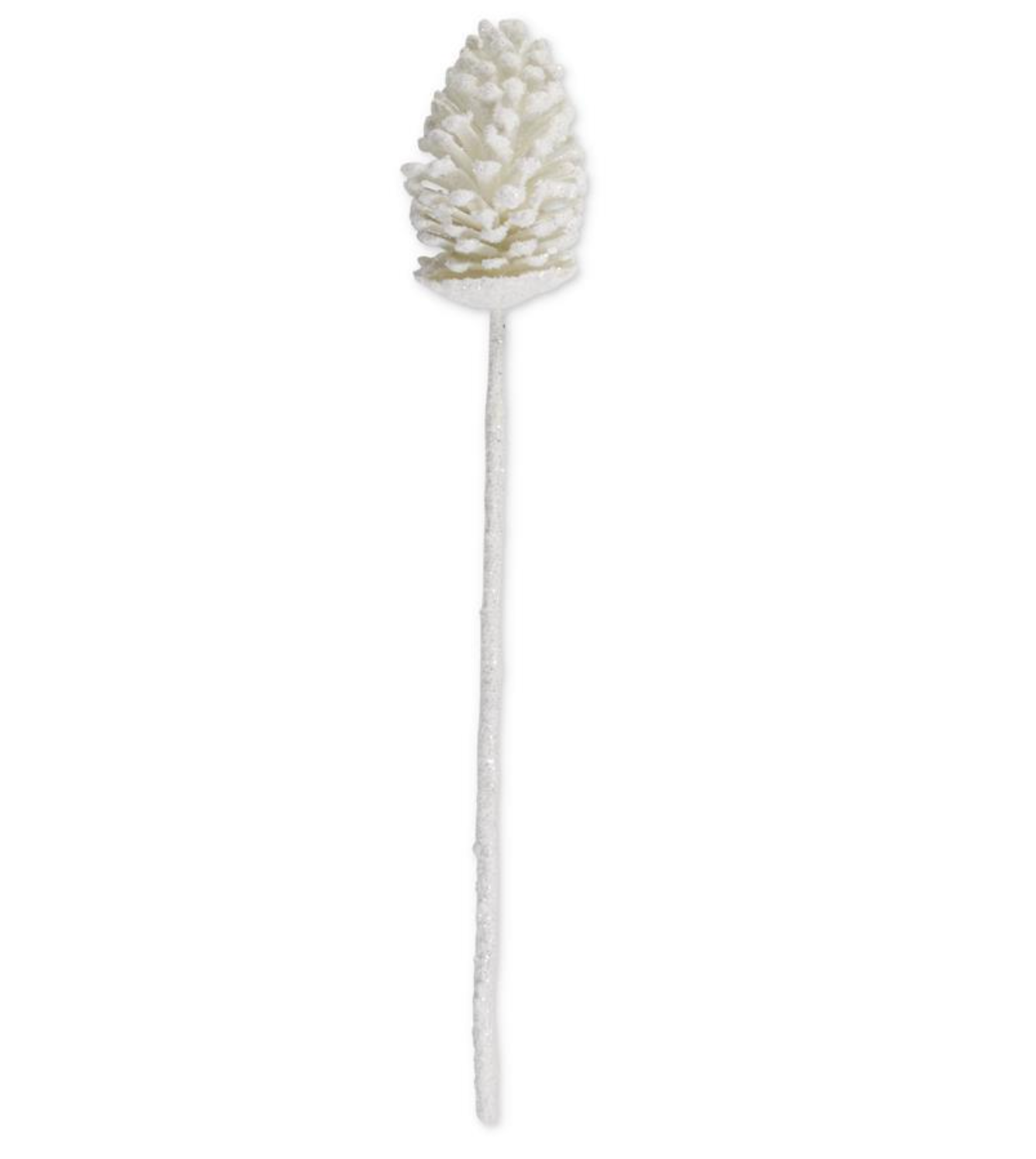 53874A-WH 29" Snowy Pinecone Stem