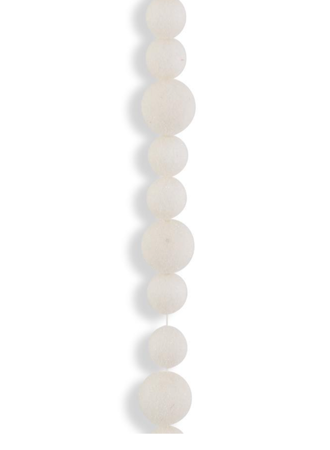 54442E 72" White PomPom Garland