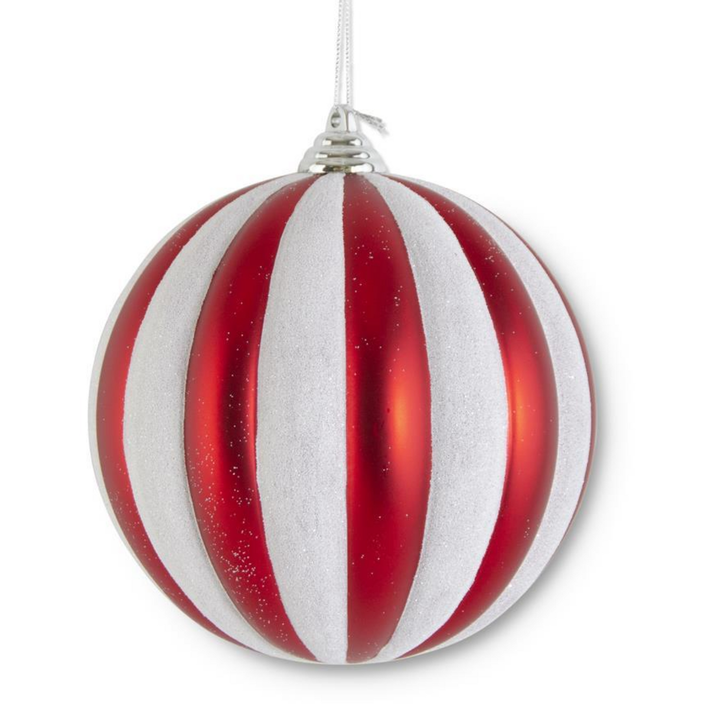 54789B-RDWH 6: Red/Wte Ornament