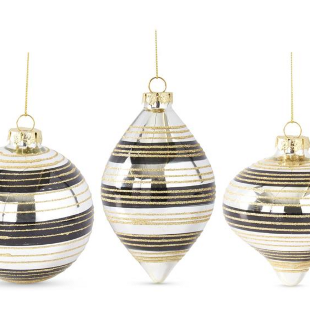 55123A Assorted Mirrored Ornaments