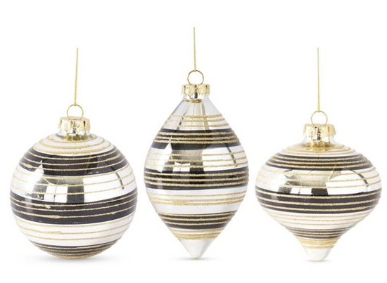 55123A Assorted Mirrored Ornaments