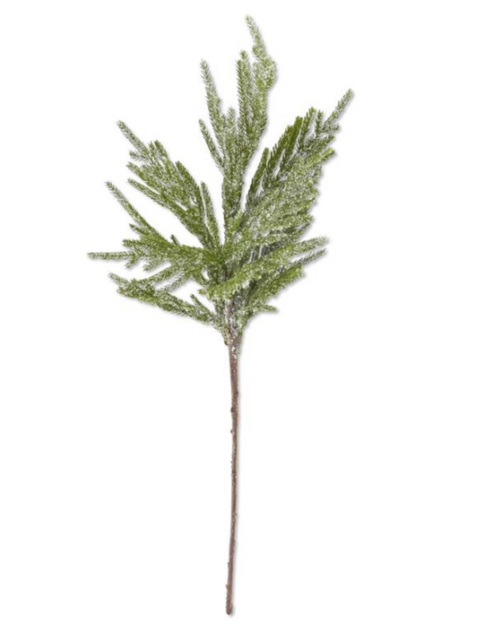 55124A 31" Glittered Icy Fir Pine