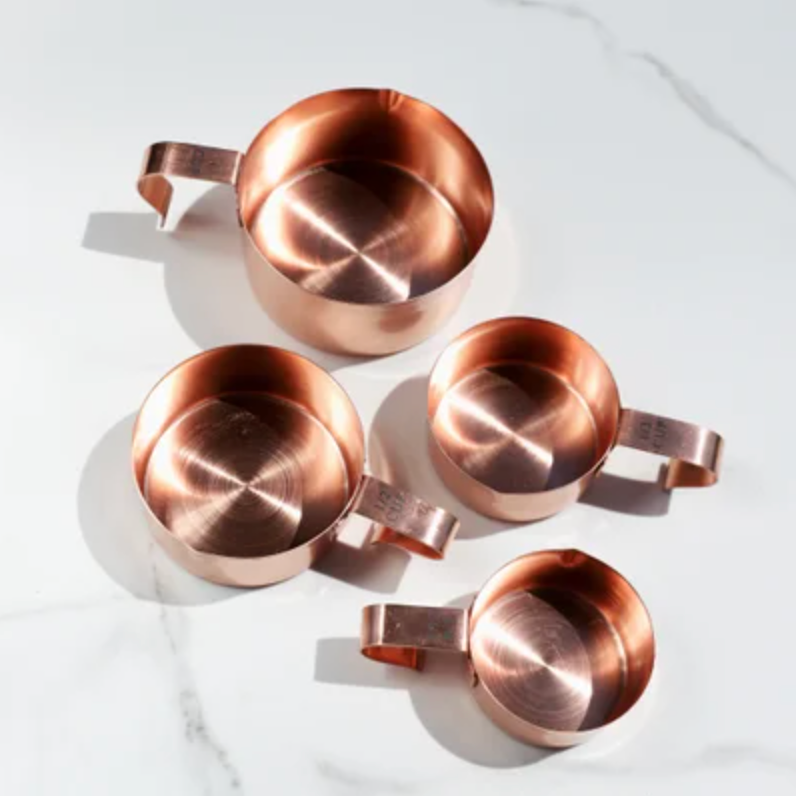 Copper Plated Measuring Cups