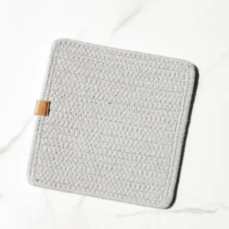 8.25" Square Hot Pad | Grey