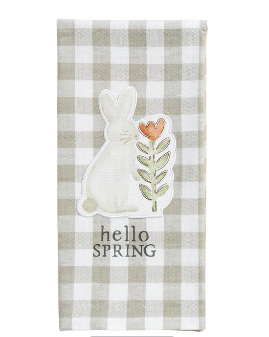 Bunny With Flower Patch Towel