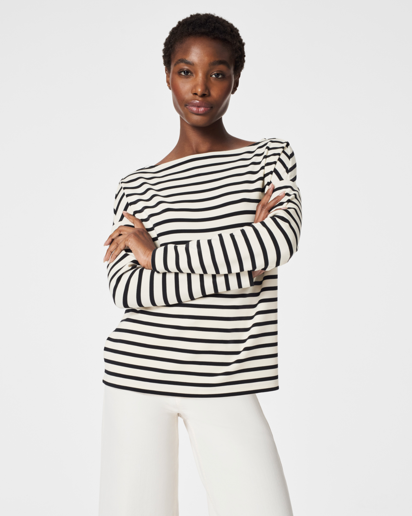 Spanx Airessentials Boat Neck Tee  Porcelain Ground – The Vault