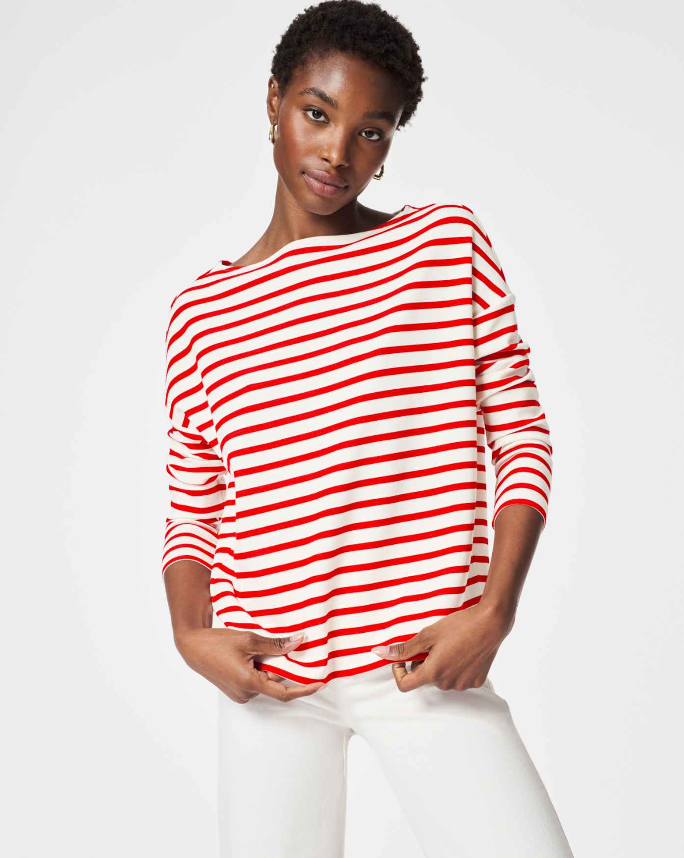 SPANX, Tops, Spanx The Perfect Short Sleeve Crew Neck Top