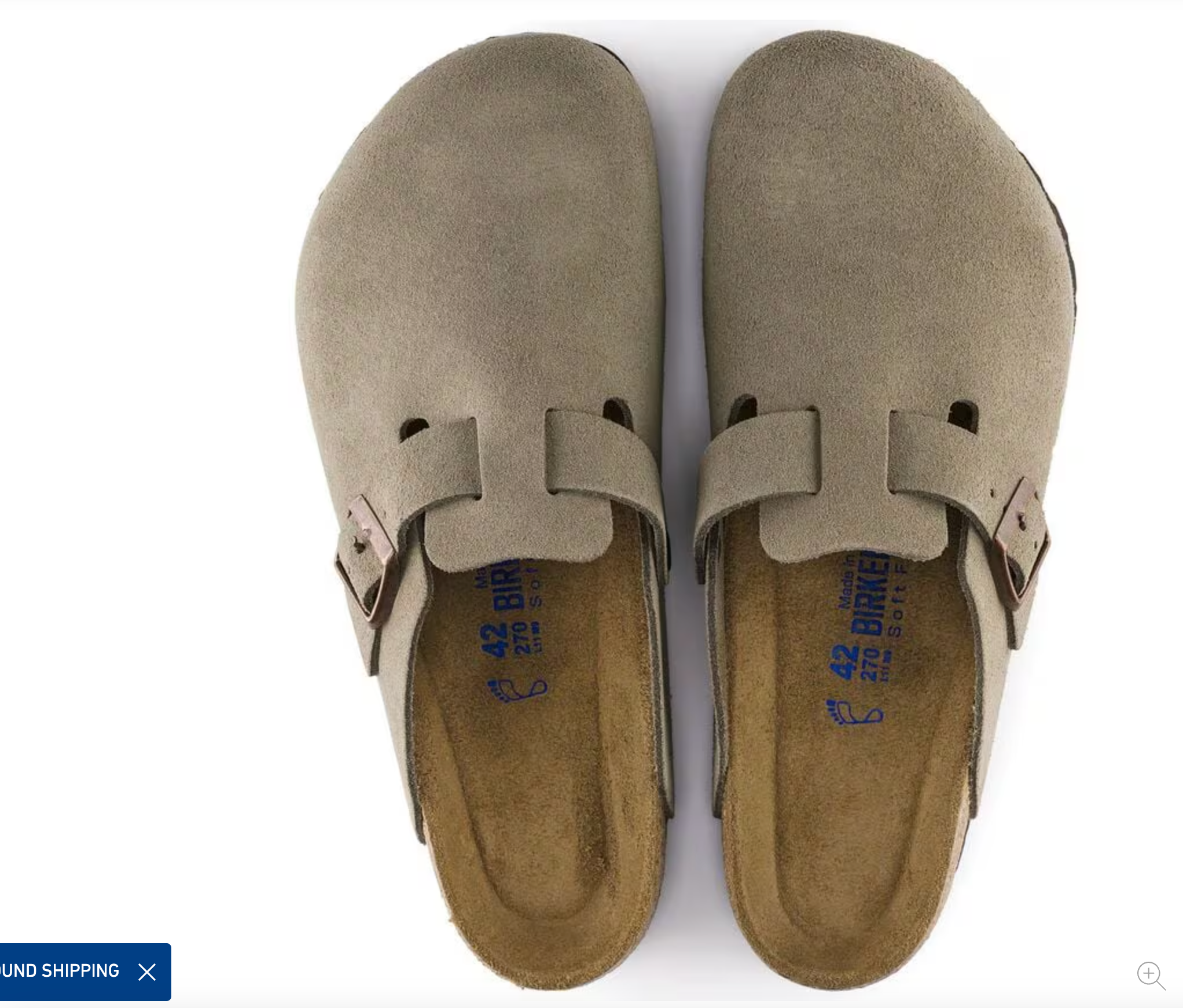 Birkenstock Boston SFB N | Taupe Suede