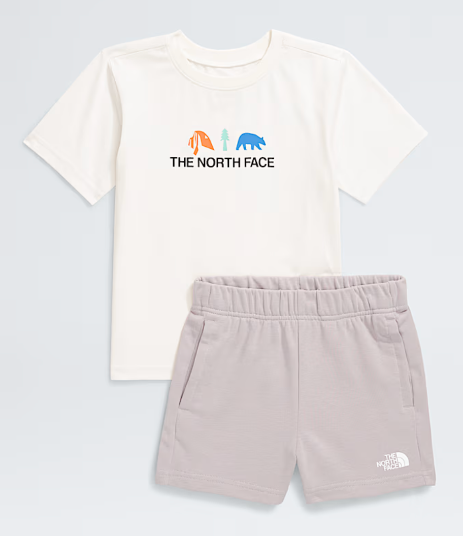 Kids' Cotton Summer Set | White Dune/Moonstone Grey
