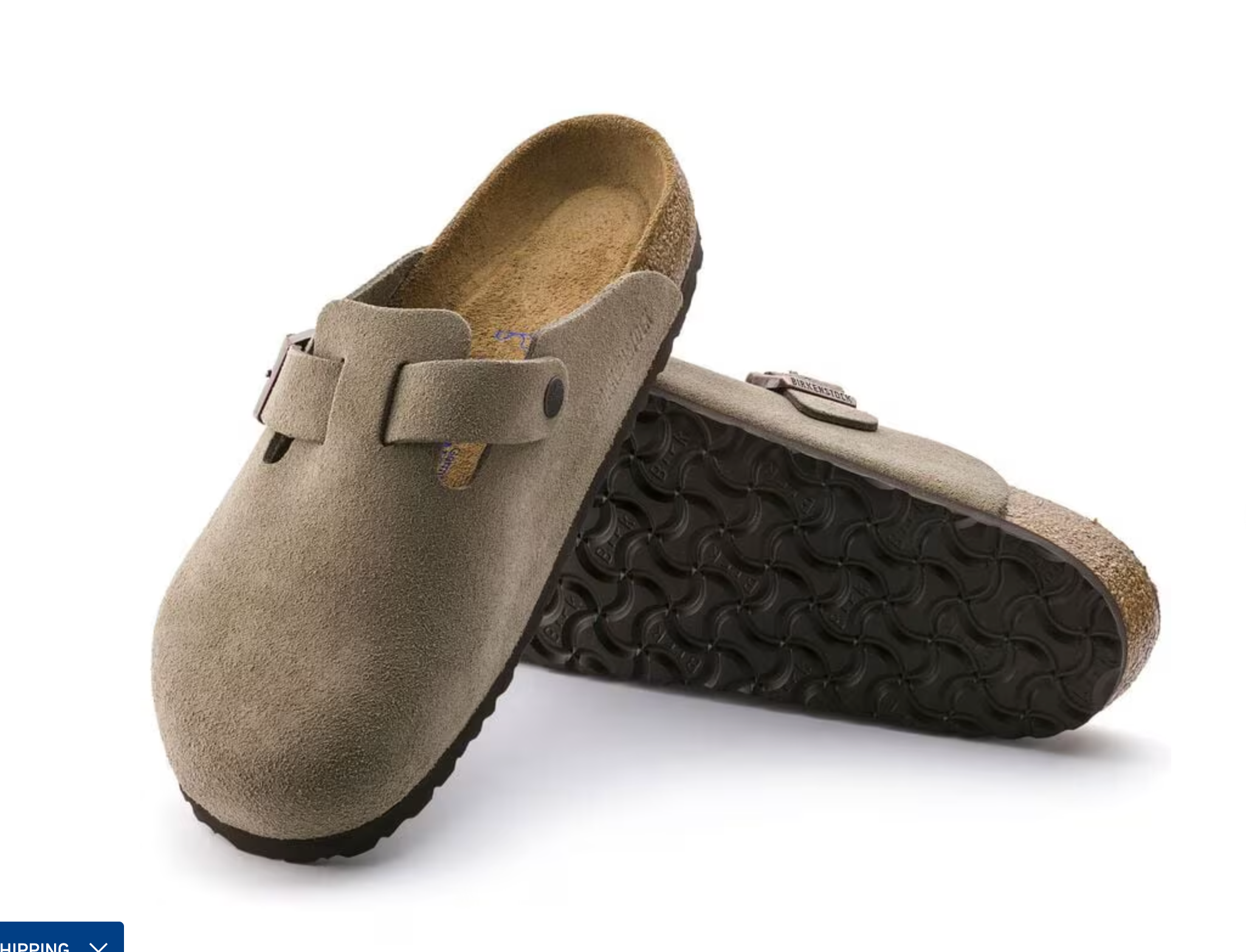 Birkenstock Boston SFB | Suede Taupe