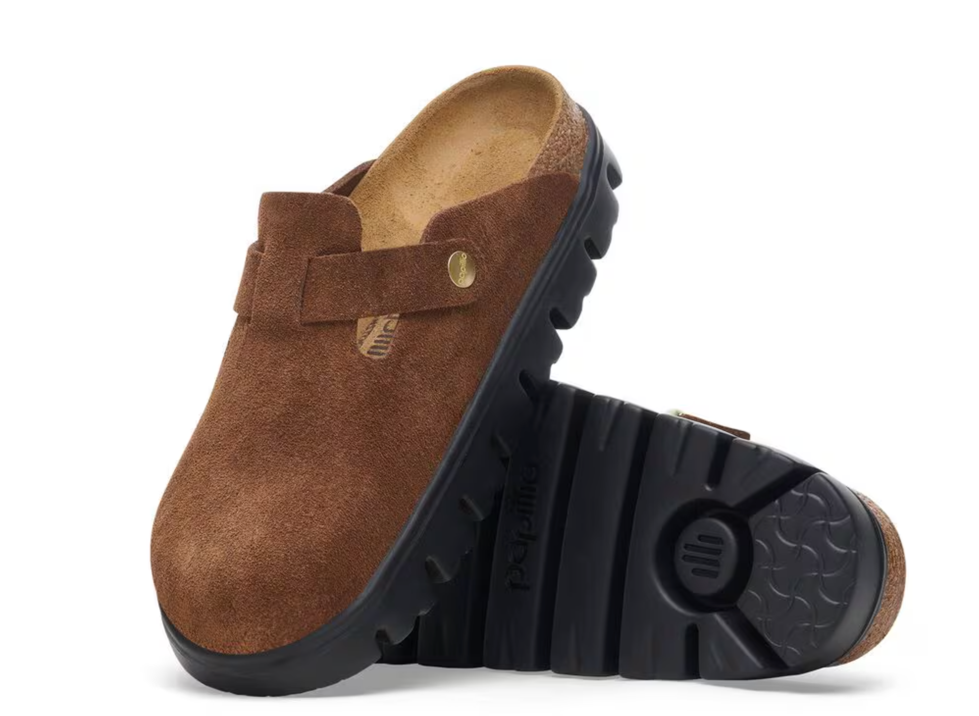 1028402 Birkenstock Boston Chunky N | Suede Dark Tea