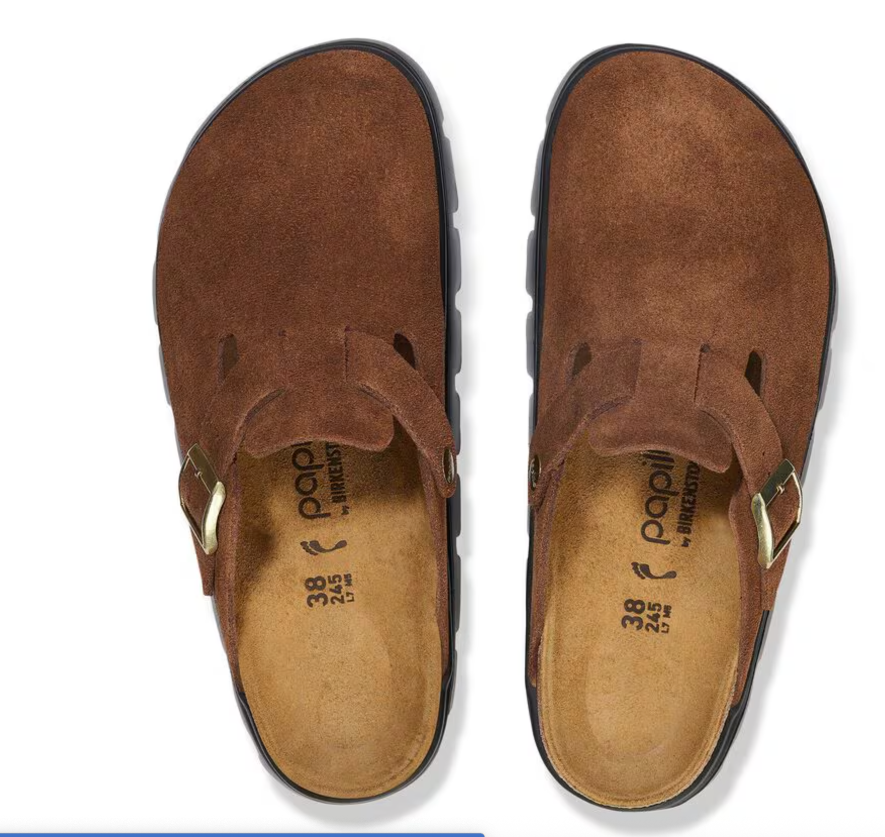 1028402 Birkenstock Boston Chunky N | Suede Dark Tea