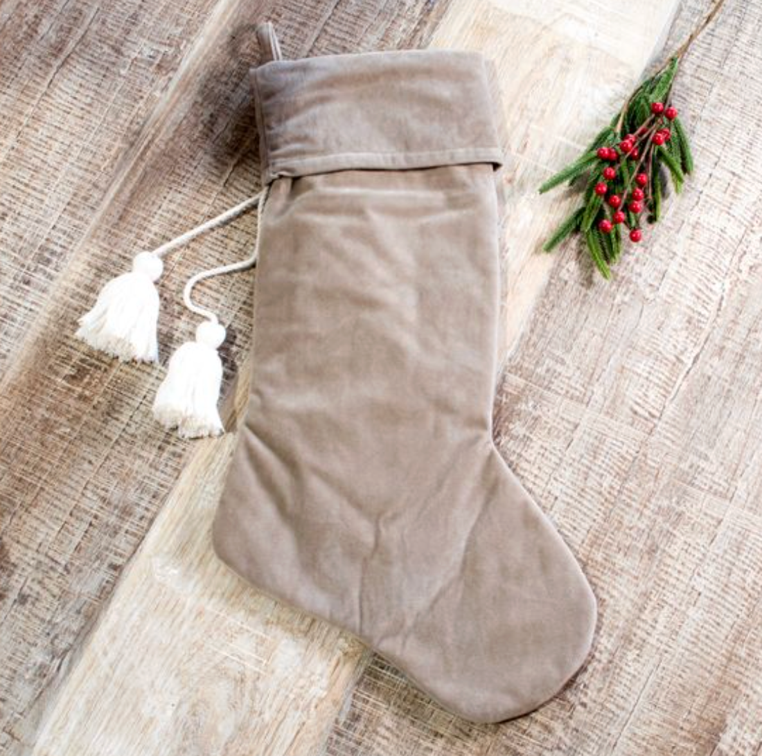PDSN25-13SN Latte Velvet Stocking